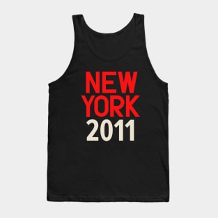 Iconic New York Birth Year Series: Timeless Typography - New York 2011 Tank Top